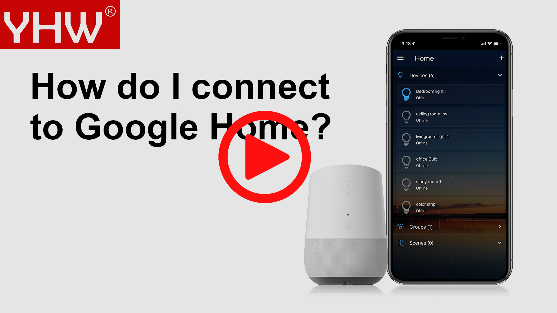 Google home lights sales offline